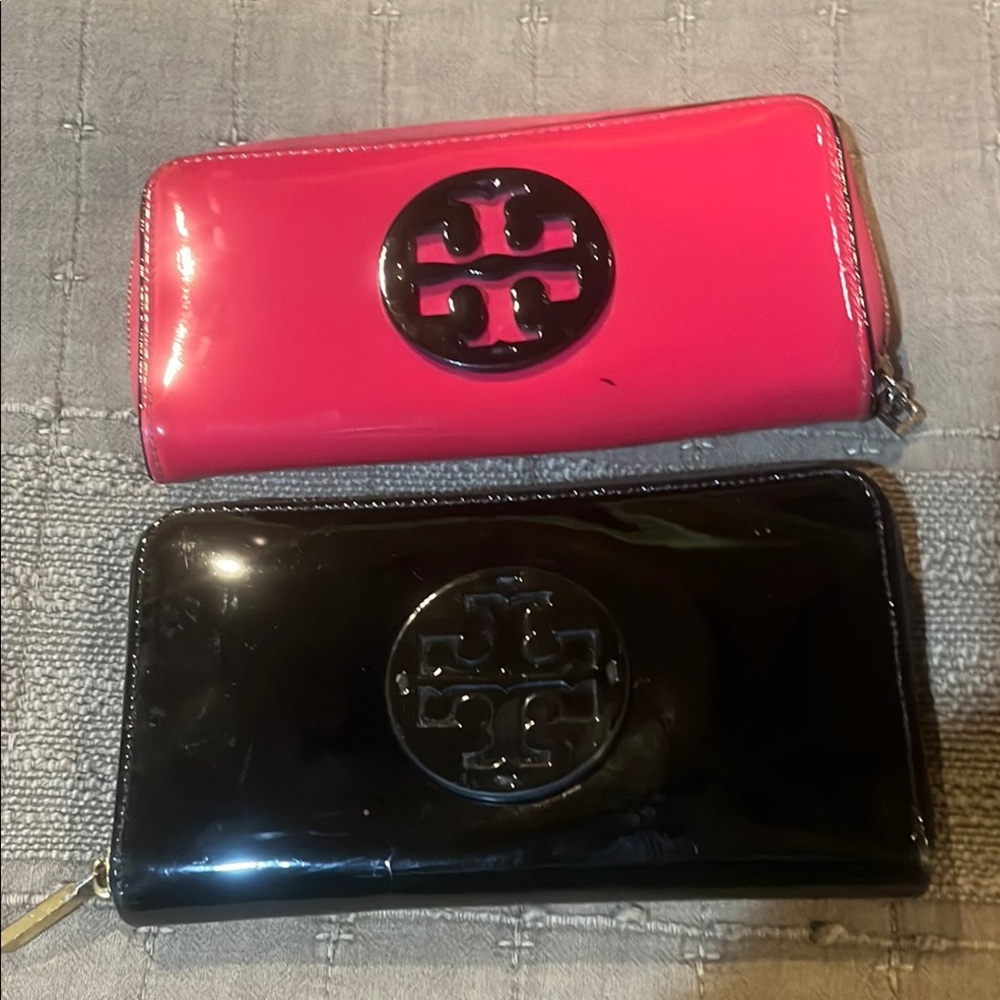 Tory Burch Vibrant Pink and Classic Black wallets sold separately 100 each